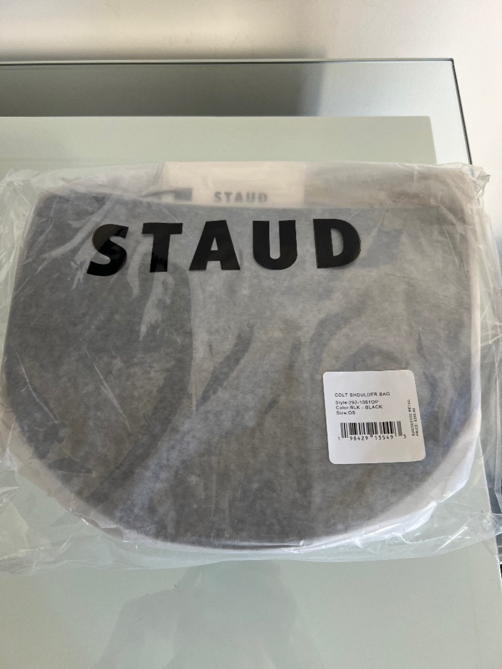STAUD COLT Black Leather Shoulder Bag - Picture 5 of 6